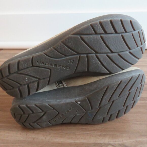 VAGABOND Cream Suede Leather Lace Up Snowflake Moccasin Winter Boots Size 6.5 - Picture 14 of 16